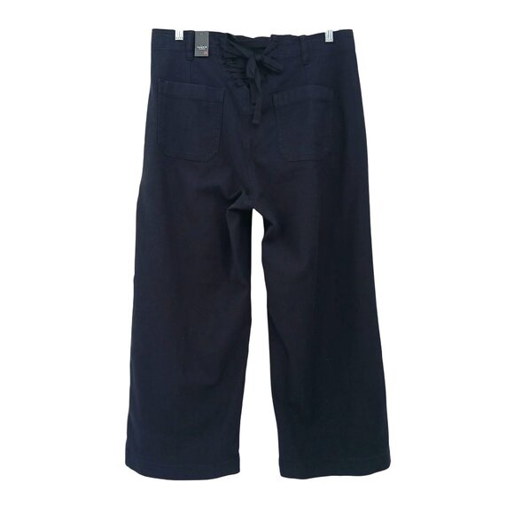 Torrid Lace Up Back Utility Pant Black Size 14 High Rise Crop NWT - Picture 3 of 15